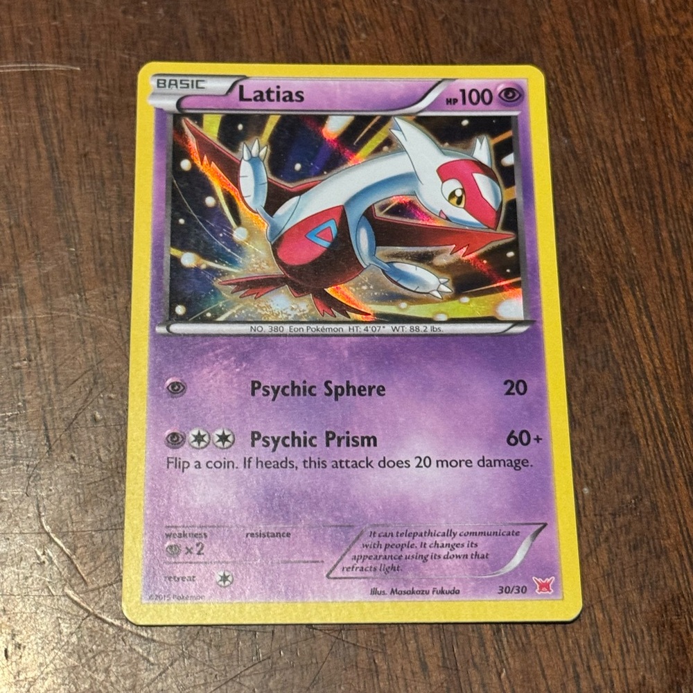 Latias holo Pokémon Trading Card